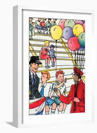 Balloon Man-Julia Letheld Hahn-Framed Art Print