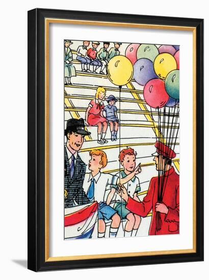 Balloon Man-Julia Letheld Hahn-Framed Art Print