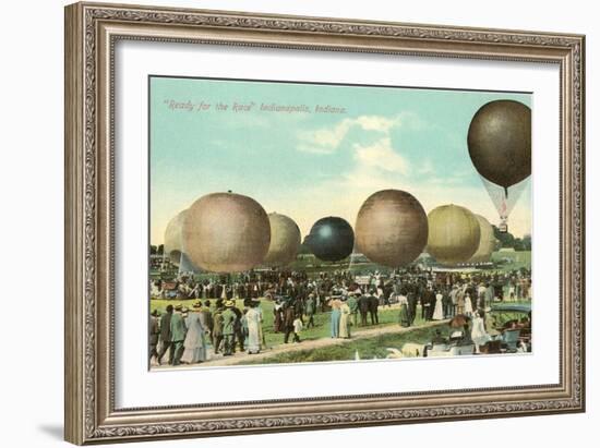 Balloon Race, Indianapolis, Indiana-null-Framed Art Print