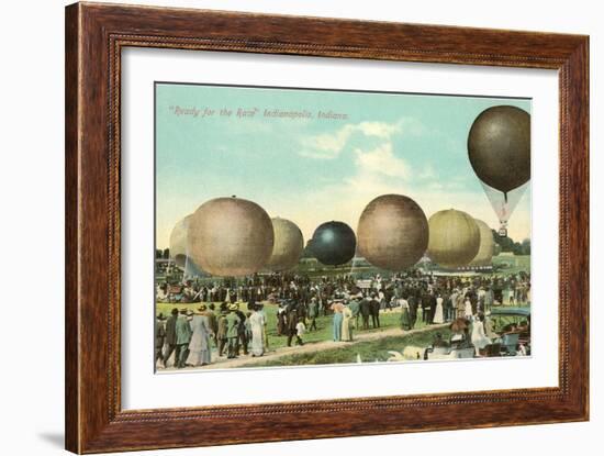 Balloon Race, Indianapolis, Indiana-null-Framed Art Print