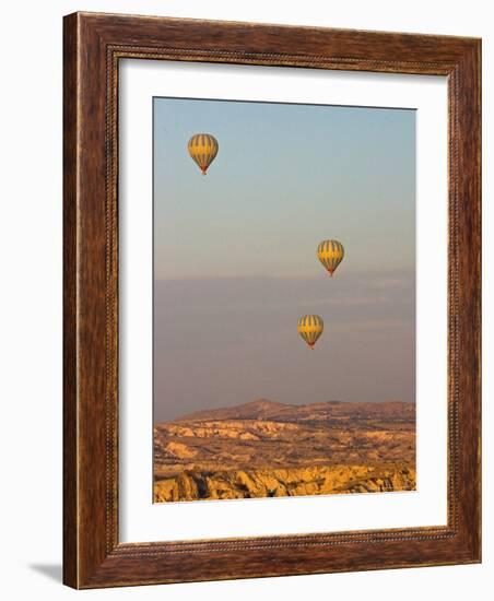 Balloon Ride over Cappadocia, Turkey-Joe Restuccia III-Framed Photographic Print