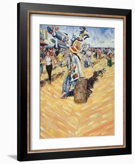 Balloon Seller, Coney Island, 2000-Hector McDonnell-Framed Giclee Print