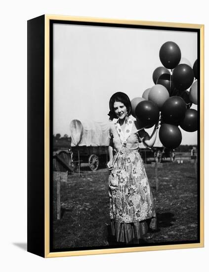 Balloon Seller-null-Framed Premier Image Canvas