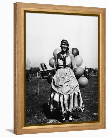 Balloon Seller-null-Framed Premier Image Canvas