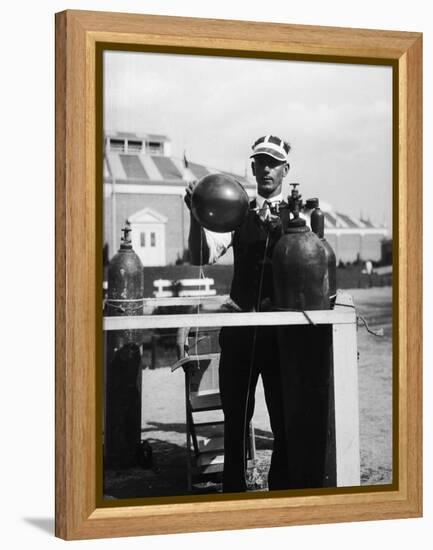 Balloon Seller-null-Framed Premier Image Canvas