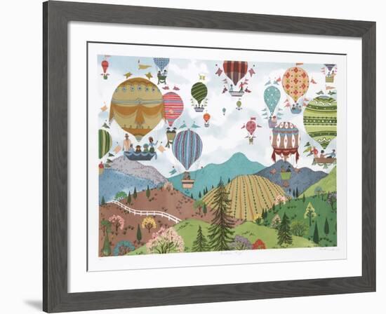 Balloon Trips-Jack Hofflander-Framed Collectable Print