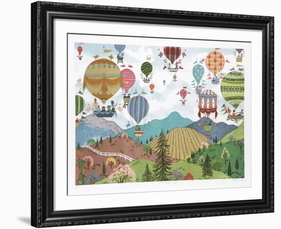 Balloon Trips-Jack Hofflander-Framed Collectable Print