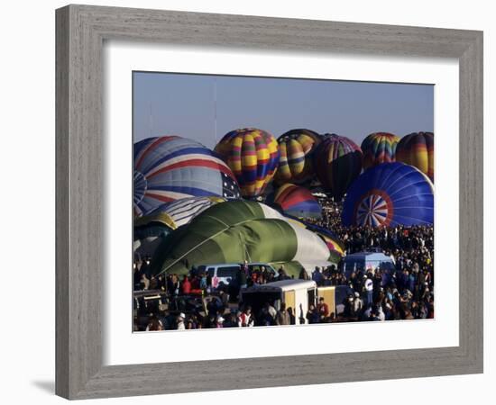 Ballooning, Albuquerque, Nm, Albuquerque, New Mexico, USA-Paul Sutton-Framed Photographic Print