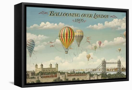 Ballooning over London-Isiah and Benjamin Lane-Framed Stretched Canvas