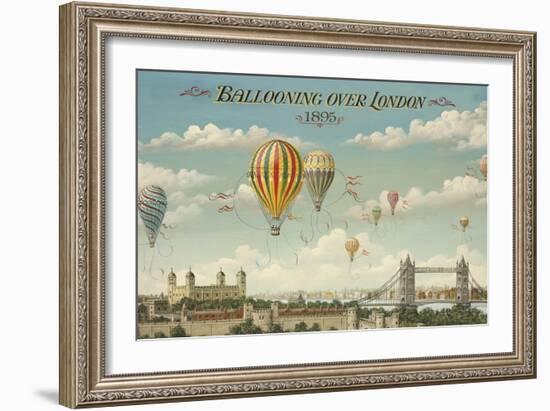 Ballooning over London-Isiah and Benjamin Lane-Framed Art Print