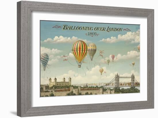 Ballooning over London-Isiah and Benjamin Lane-Framed Art Print