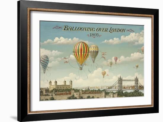 Ballooning over London-Isiah and Benjamin Lane-Framed Art Print