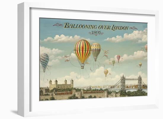 Ballooning over London-Isiah and Benjamin Lane-Framed Art Print