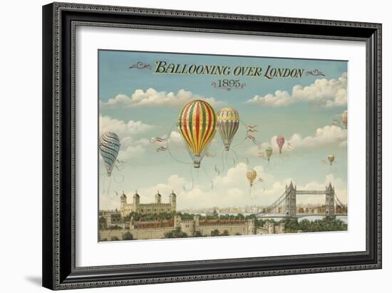 Ballooning over London-Isiah and Benjamin Lane-Framed Art Print