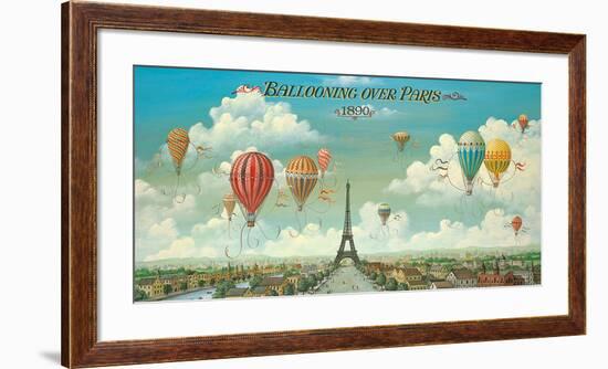 Ballooning over Paris-Isiah and Benjamin Lane-Framed Art Print