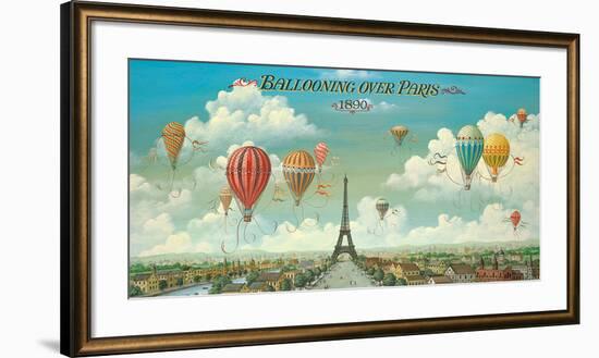 Ballooning over Paris-Isiah and Benjamin Lane-Framed Art Print