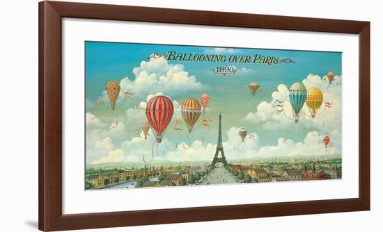 Ballooning over Paris-Isiah and Benjamin Lane-Framed Art Print