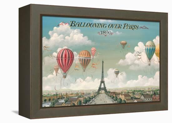 Ballooning Over Paris-Isiah and Benjamin Lane-Framed Stretched Canvas