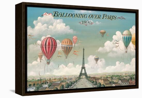 Ballooning Over Paris-Isiah and Benjamin Lane-Framed Stretched Canvas