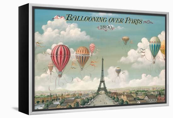 Ballooning Over Paris-Isiah and Benjamin Lane-Framed Stretched Canvas