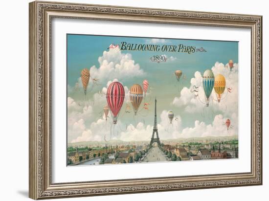 Ballooning Over Paris-Isiah and Benjamin Lane-Framed Art Print