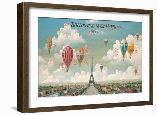 Ballooning Over Paris-Isiah and Benjamin Lane-Framed Art Print