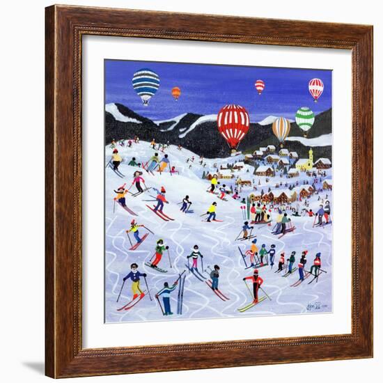 Ballooning over the Piste, 1995-Judy Joel-Framed Giclee Print