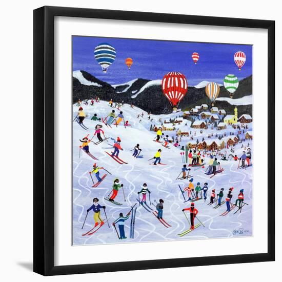 Ballooning over the Piste, 1995-Judy Joel-Framed Giclee Print