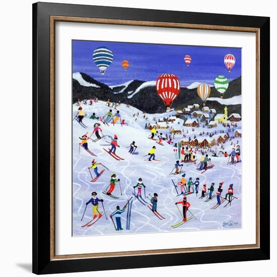 Ballooning over the Piste, 1995-Judy Joel-Framed Giclee Print