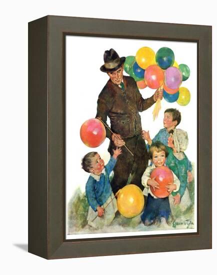 "Balloonman,"May 9, 1931-Ellen Pyle-Framed Premier Image Canvas