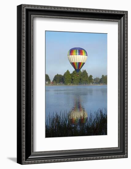 Balloons over Waikato Festival, Lake Rotoroa, North Island, New Zealand-David Wall-Framed Photographic Print