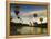 Balloons Soaring About Sandia Mountains and Rio Grande River During Albuquerque Balloon Fiesta-James Shive-Framed Premier Image Canvas