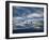 Balloons Soaring About Sandia Mountains During Albuquerque Balloon Fiesta-James Shive-Framed Photographic Print