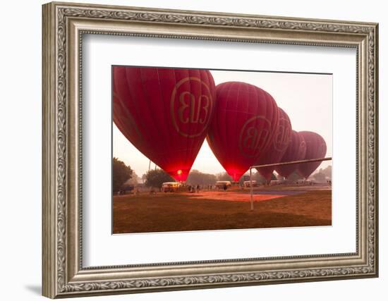 Balloons Taking Off at Bagan, Myanmar-Harry Marx-Framed Photographic Print