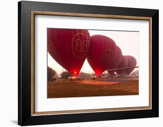 Balloons Taking Off at Bagan, Myanmar-Harry Marx-Framed Photographic Print