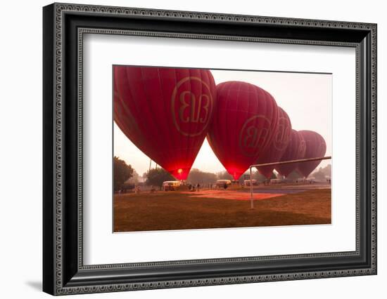 Balloons Taking Off at Bagan, Myanmar-Harry Marx-Framed Photographic Print