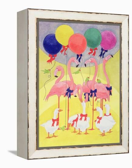 Balloons-Linda Benton-Framed Premier Image Canvas