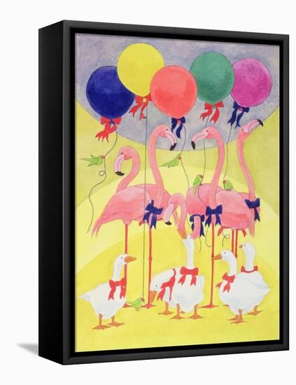 Balloons-Linda Benton-Framed Premier Image Canvas
