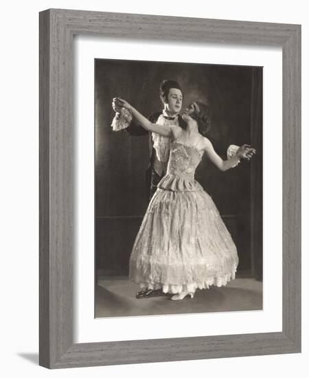 Ballroom Dancers-null-Framed Photo