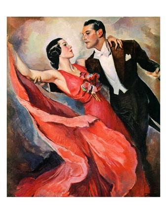 "Ballroom Dancing,"April 10, 1937 Giclee Print by John LaGatta | Art.com