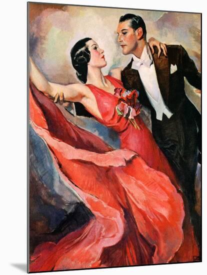 "Ballroom Dancing,"April 10, 1937-John LaGatta-Mounted Premium Giclee Print