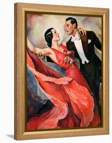 "Ballroom Dancing,"April 10, 1937-John LaGatta-Framed Premier Image Canvas