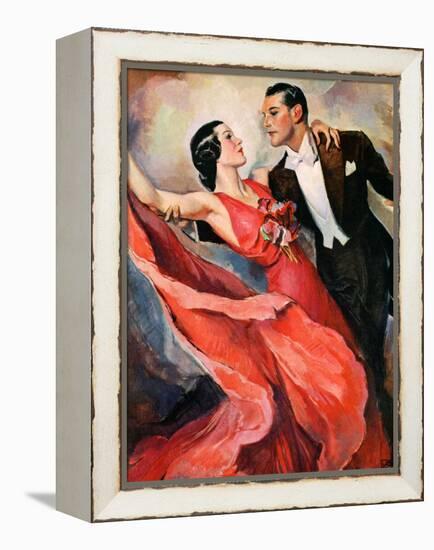 "Ballroom Dancing,"April 10, 1937-John LaGatta-Framed Premier Image Canvas