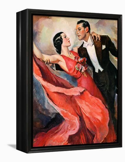 "Ballroom Dancing,"April 10, 1937-John LaGatta-Framed Premier Image Canvas