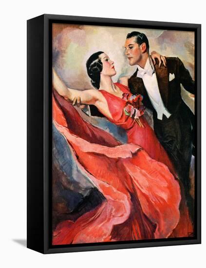 "Ballroom Dancing,"April 10, 1937-John LaGatta-Framed Premier Image Canvas