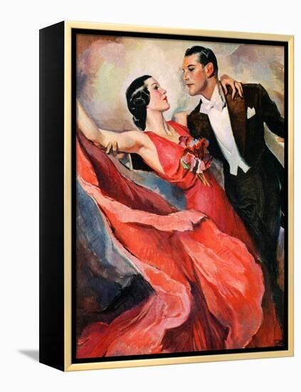 "Ballroom Dancing,"April 10, 1937-John LaGatta-Framed Premier Image Canvas