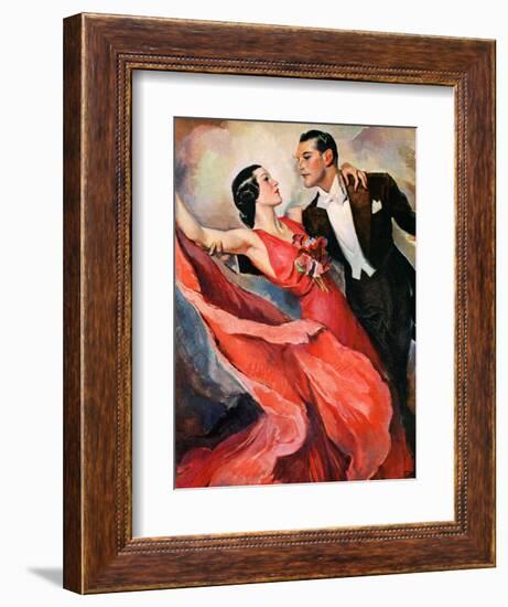 "Ballroom Dancing,"April 10, 1937-John LaGatta-Framed Giclee Print