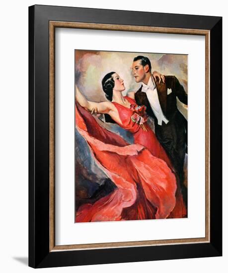 "Ballroom Dancing,"April 10, 1937-John LaGatta-Framed Giclee Print