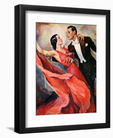 "Ballroom Dancing,"April 10, 1937-John LaGatta-Framed Giclee Print