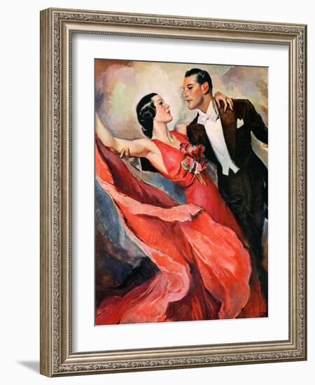 "Ballroom Dancing,"April 10, 1937-John LaGatta-Framed Giclee Print